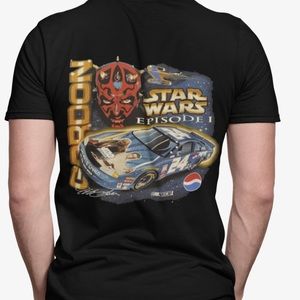Vintage Star Wars Jeff Gordon Darth Maul Shirt, Rare, Size LG